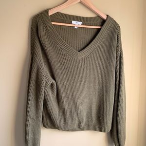 BP olive green sweater